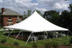 40' x 40' pole tent replacement top - sectional